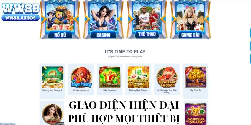 Giao diện thiết kế hiện đại